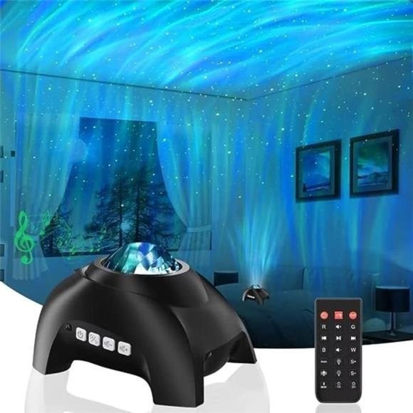 Northern Lights Aurora Projector for Bedroom with Music Bluetooth Speaker - Picture 1 of 6